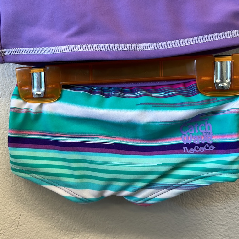NWT ROCOCO SWIM BABY RASHGUARD SET PURPLE - Picture 3 of 8